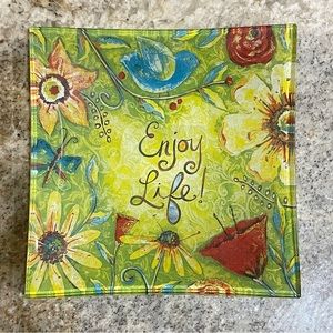 Lori Siebert Enjoy Life Field Of Flowers 6” Collector Plate